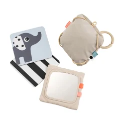Baby contrast card holder - Deer friends - Sand
