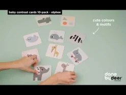 Baby contrast cards 10-pack - Elphee - Colour mix