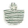 Bath poncho - Stripes - Green