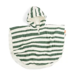 Bath poncho - Stripes - Green