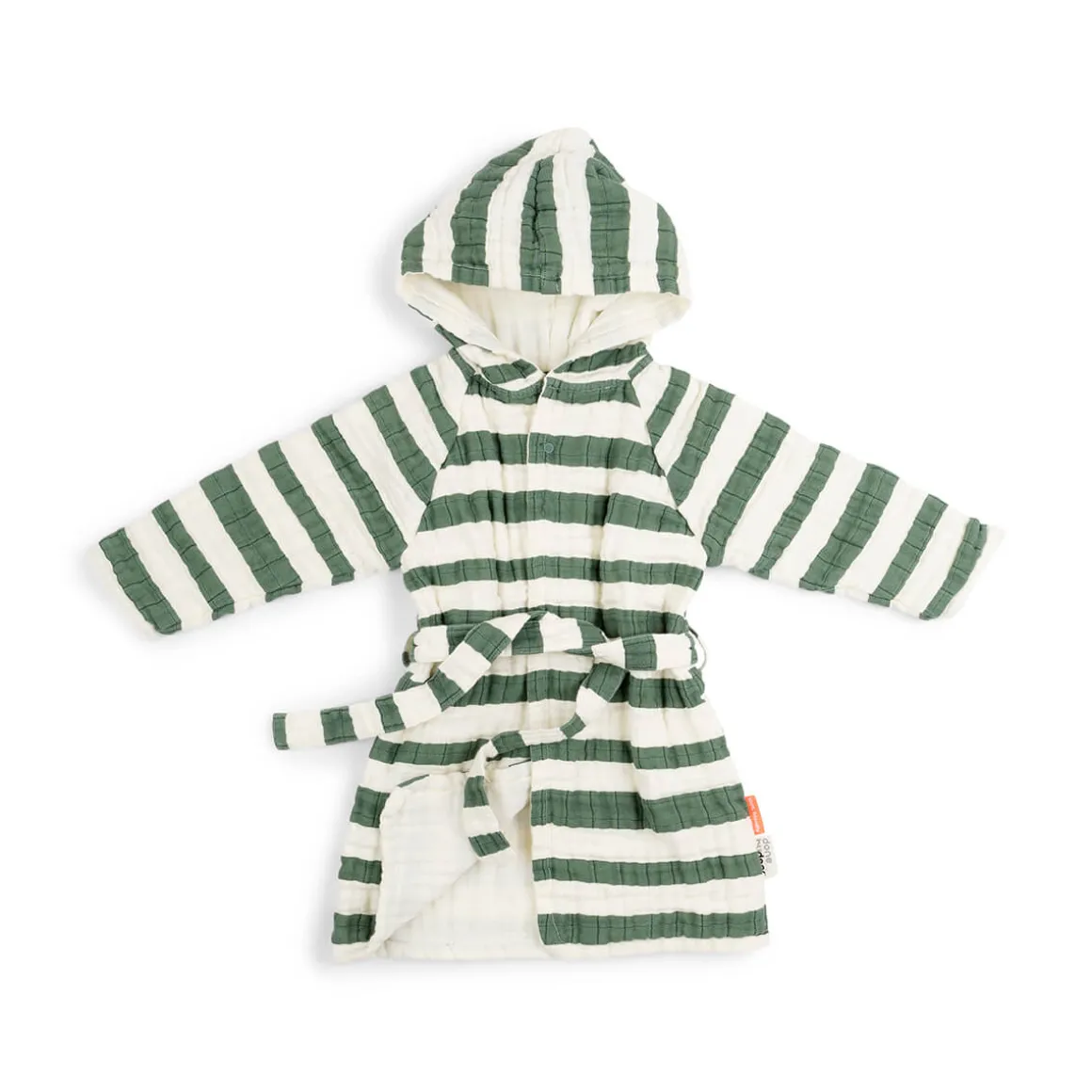 Bathrobe 3-4 years - Stripes - Green