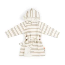 Bathrobe 3-4 years - Stripes - Sand