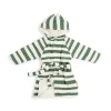 Bathrobe 1-2 years - Stripes - Green