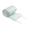 Bed bumper with strings 360 cm - Dreamy dots - Blue