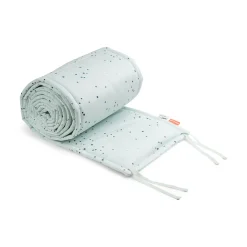 Bed bumper with strings 360 cm - Dreamy dots - Blue