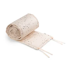 Bed bumper with strings 360 cm - Dreamy dots - Powder