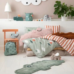 Bedlinen baby - Happy clouds - Green