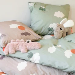 Bedlinen baby - Happy clouds - Green