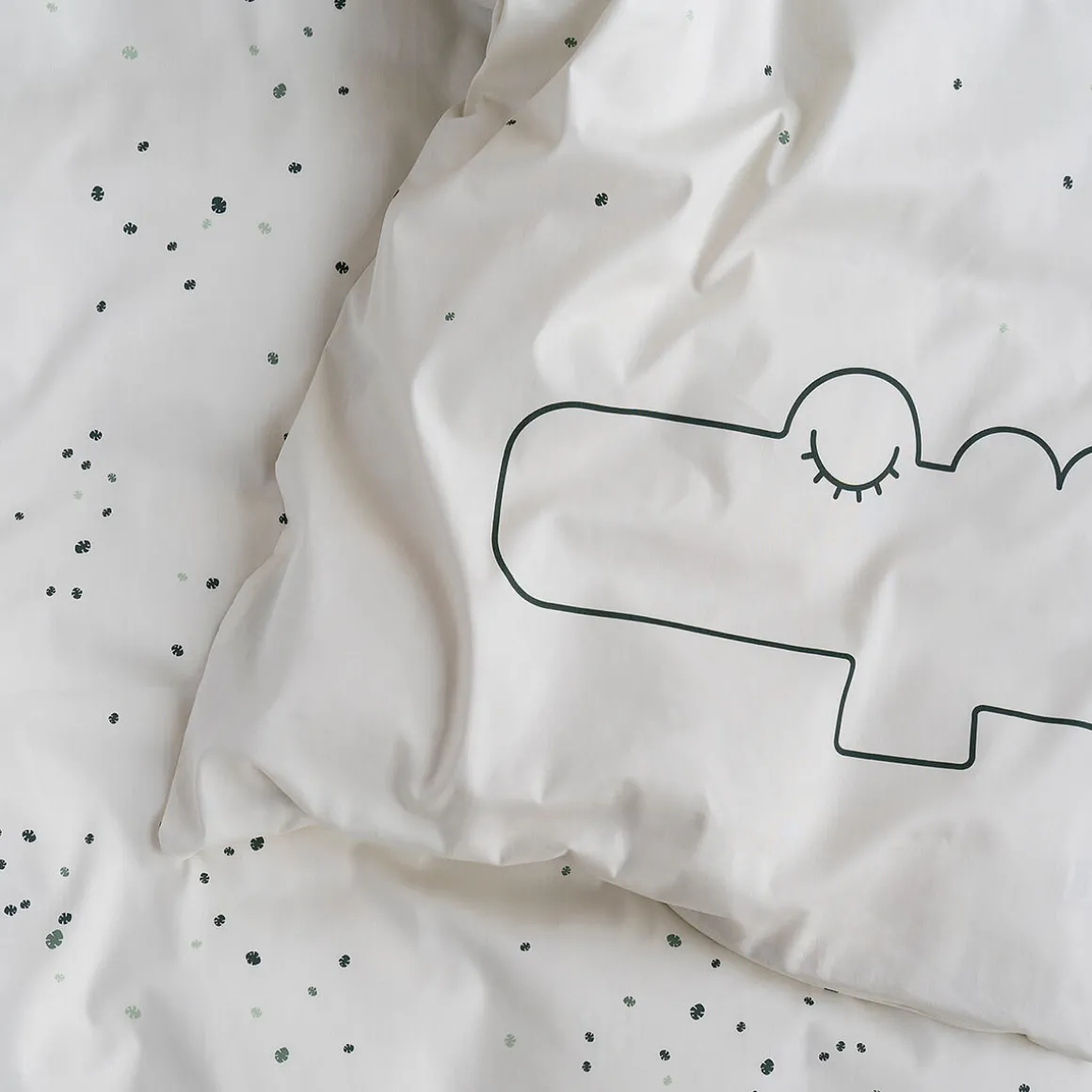 Bedlinen junior - Croco - Beige