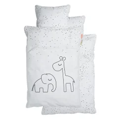 Bedlinen junior - Dreamy dots - White