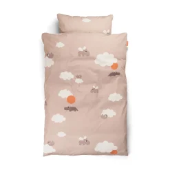 Bedlinen junior - Happy clouds - Powder