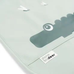 Bib with velcro 2-pack - Croco - Green