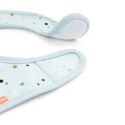 Bib with velcro 2-pack - Elphee - Blue