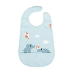 Bib w/velcro - Playground - Blue