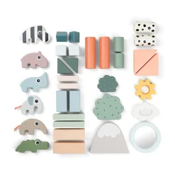 Building block set 34 pcs - Deer friends - Colour mix