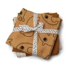 Burp cloth 3-pack - Deer friends - Mustard