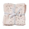 Burp cloth 2-pack - Dreamy dots - Powder