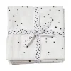 Burp cloth 2-pack - Dreamy dots - White