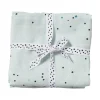 Burp cloth 2-pack - Dreamy dots - Blue