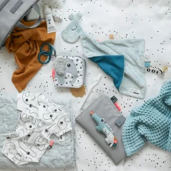 Burp cloth 2-pack - Dreamy dots - Mustard
