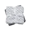 Burp cloth 2-pack - Happy dots - Grey
