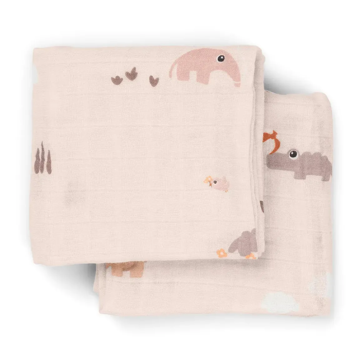 Burp cloth 2-pack - Playground - Powder