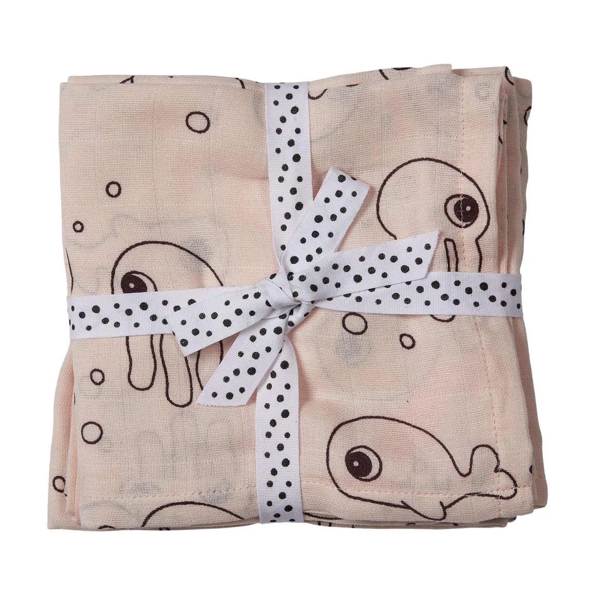 Burp cloth 2-pack - Sea friends - Powder