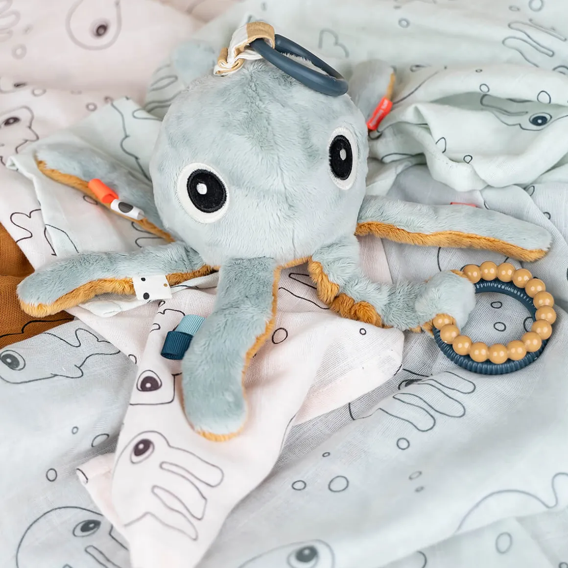 Burp cloth 2-pack - Sea friends - Powder