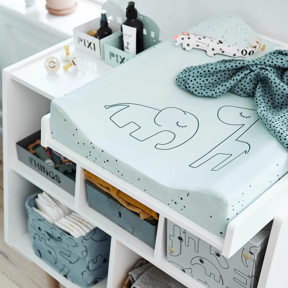 Changing pad - Dreamy dots - Blue