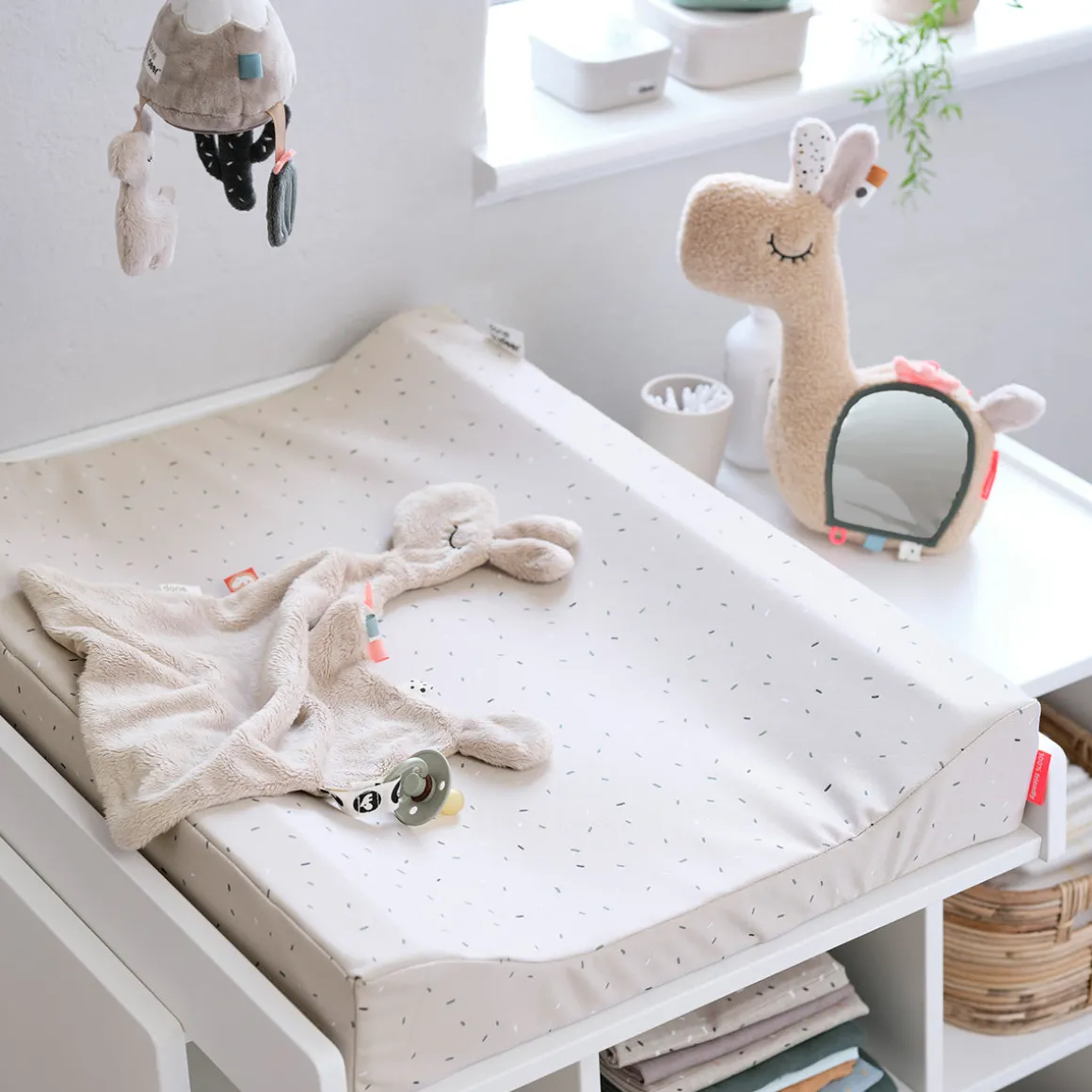 Changing pad easy wipe - Confetti - Powder
