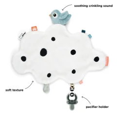 Comfort blanket - Happy clouds - Blue