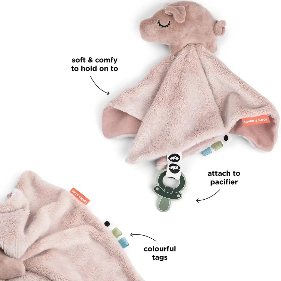 Comfort blanket - Pigee - Powder