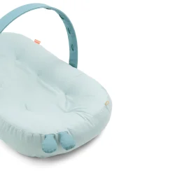 Cozy lounger with activity arch - Raffi - Blue