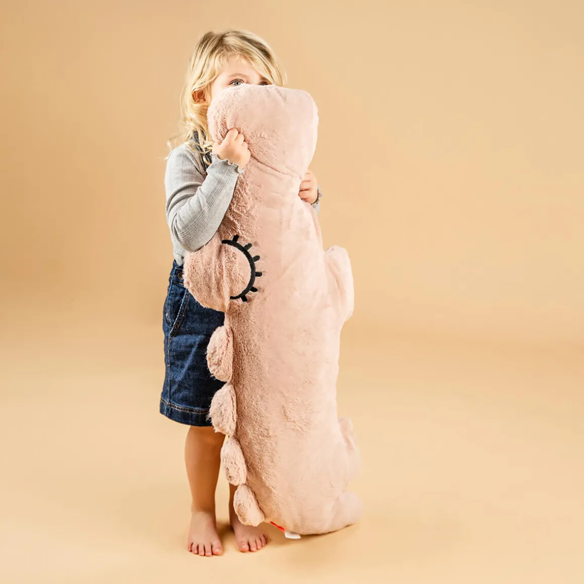 Cuddle friend Big - Croco - Powder