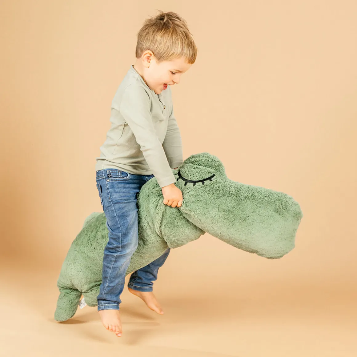 Cuddle friend Big - Croco - Green