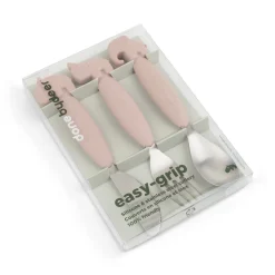 Easy-grip cutlery set - Deer friends - Powder