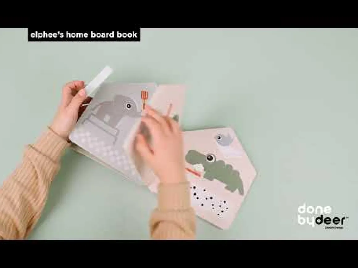 Elphee's home board book - Deer friends - Colour mix