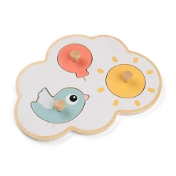 First peg puzzle - Happy clouds - Colour mix