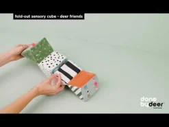 Fold-out sensory cube - Deer friends - Colour mix