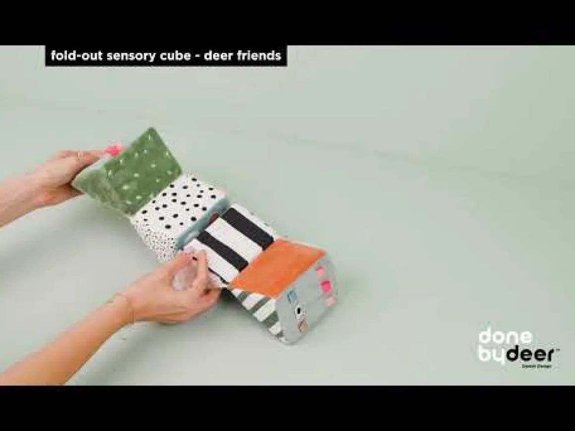 Fold-out sensory cube - Deer friends - Colour mix