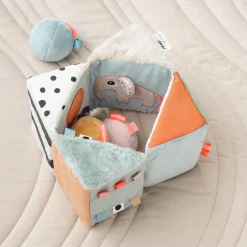Fold-out sensory cube - Deer friends - Colour mix