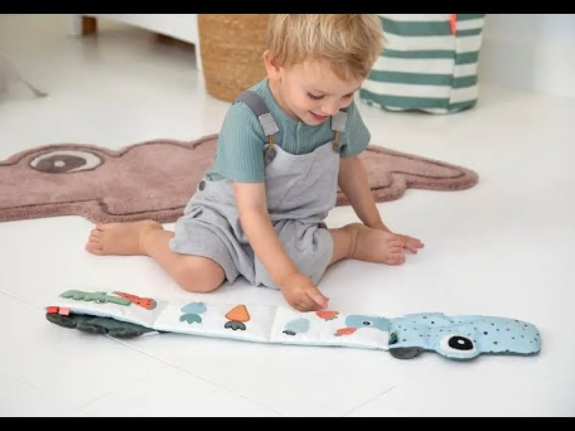 Fold-out soft book - Croco - Green