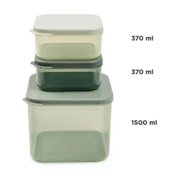 Food storage container set L - Elphee - Green
