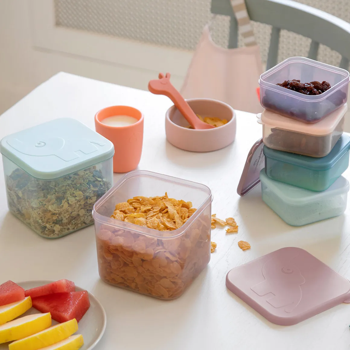 Food storage container set M - Elphee - Blue