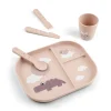 Foodie compartment plate set - Happy clouds - Powder