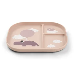 Foodie compartment plate - Happy clouds - Powder