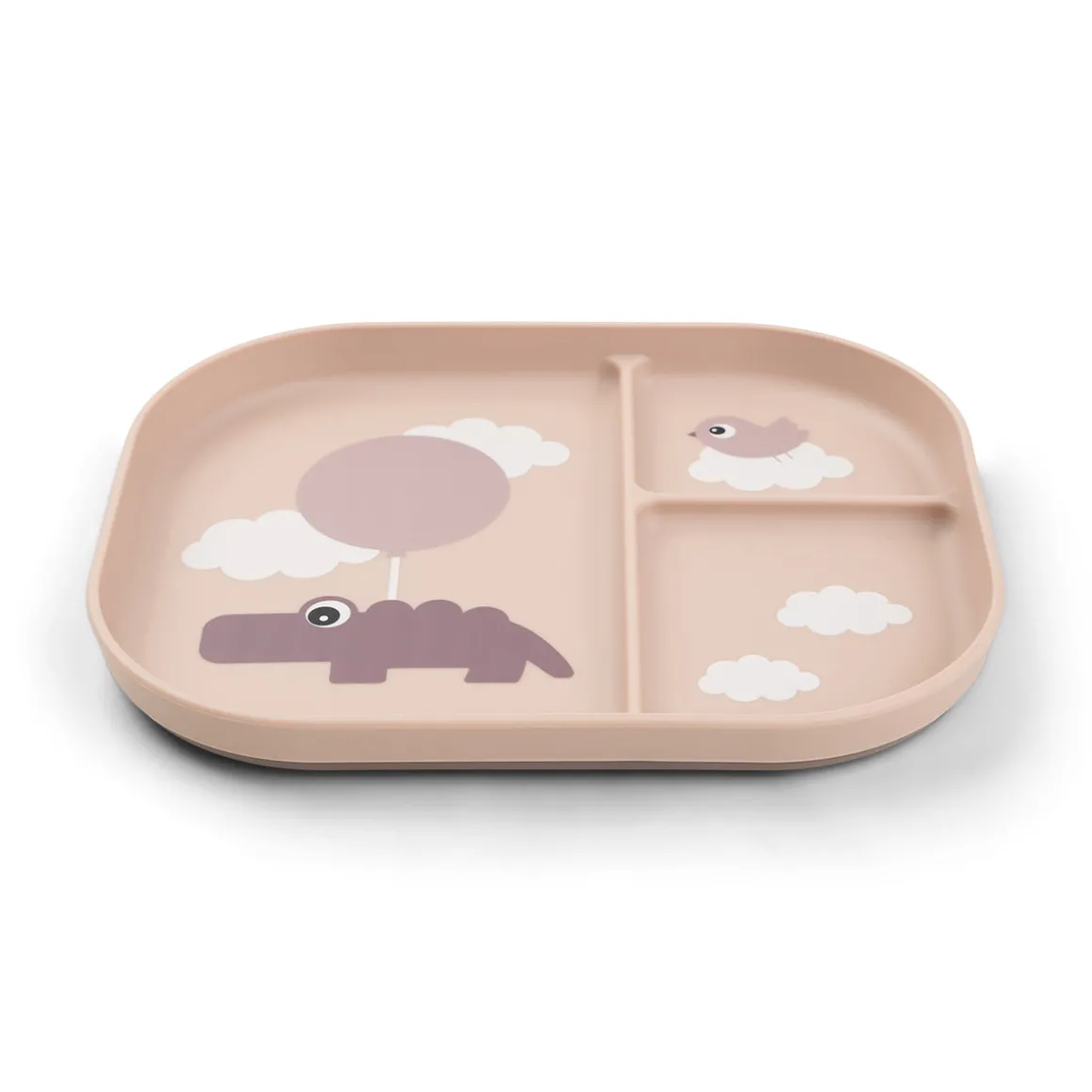 Foodie compartment plate - Happy clouds - Powder