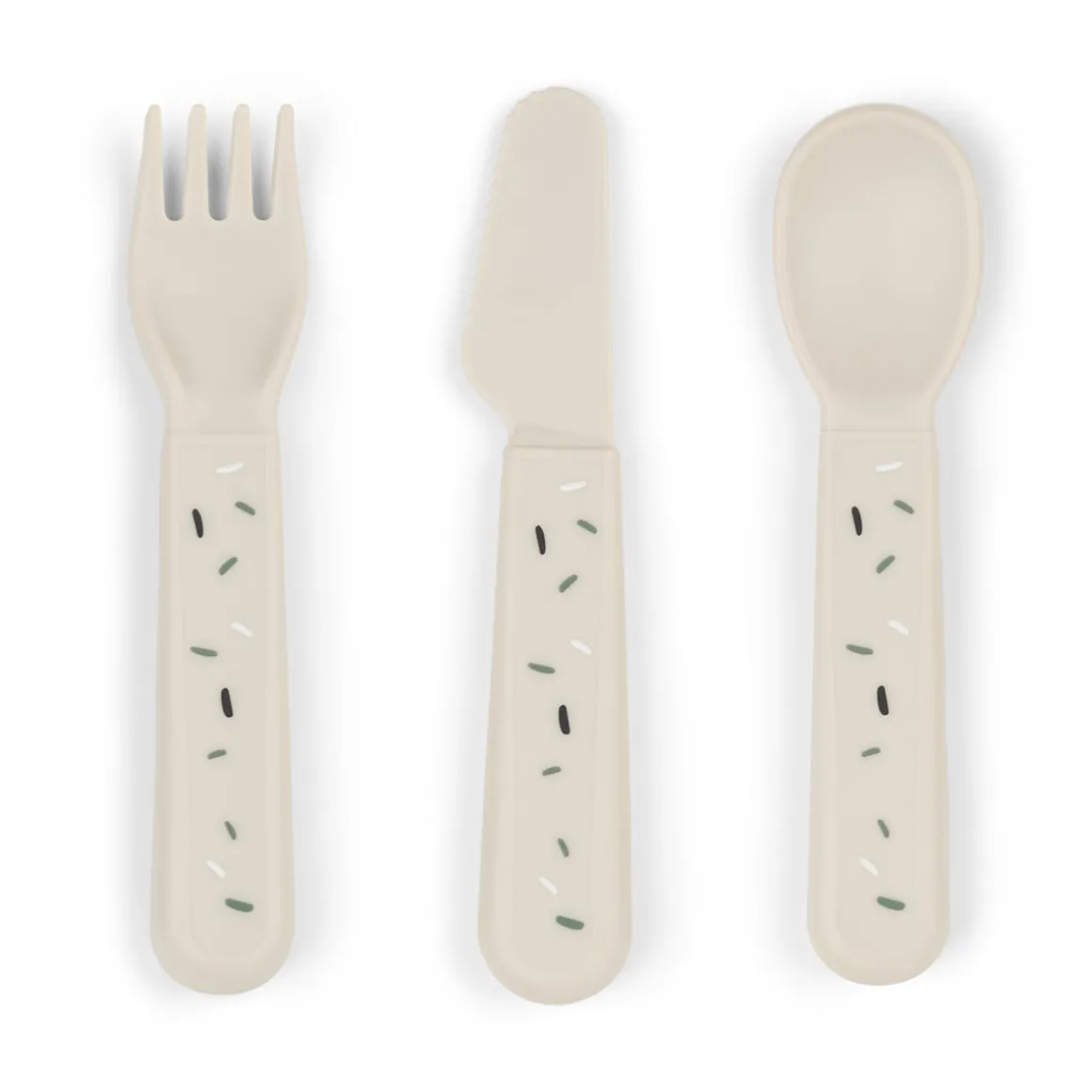 Foodie cutlery set - Confetti - Sand