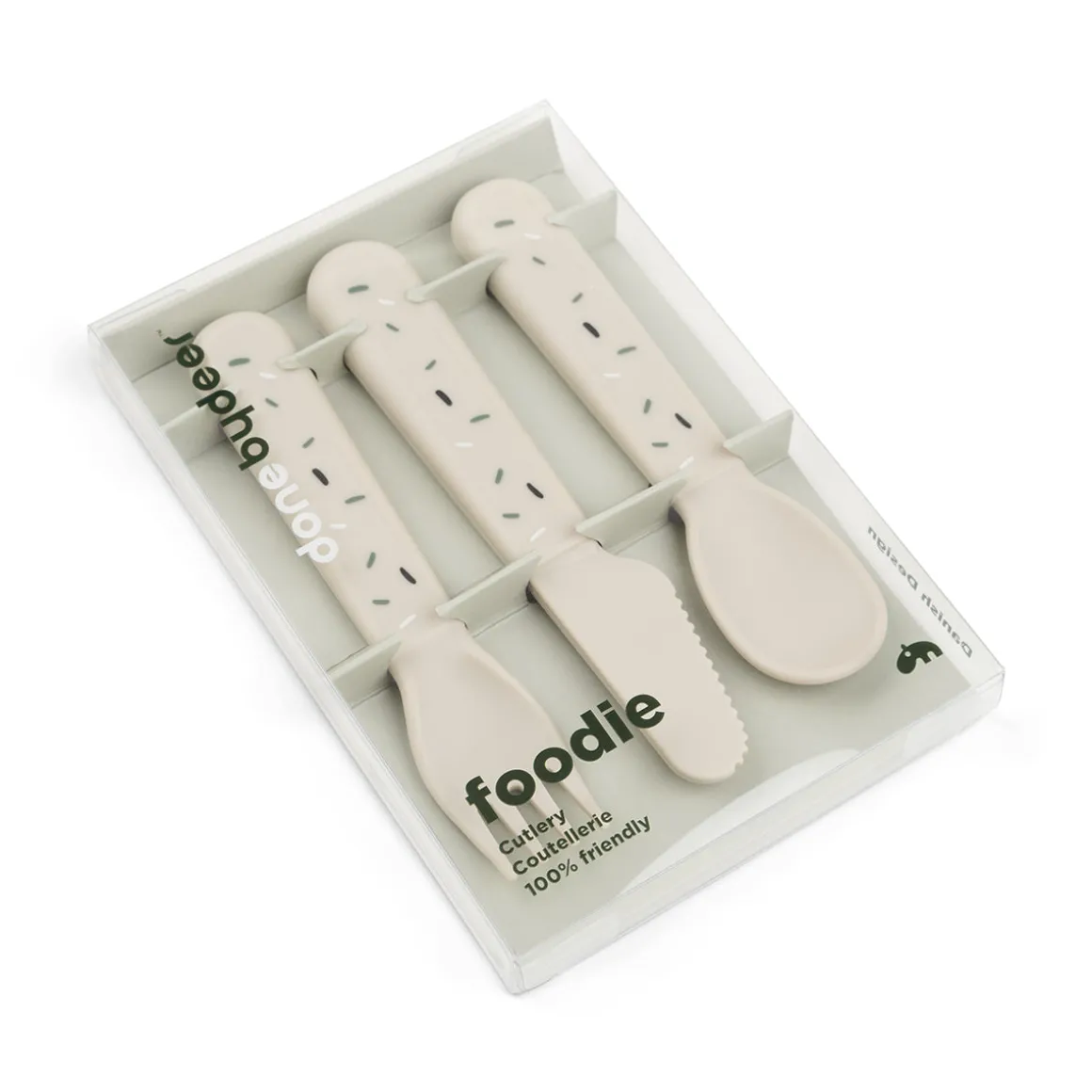 Foodie cutlery set - Confetti - Sand