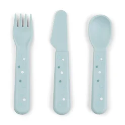 Foodie cutlery set - Happy dots - Blue